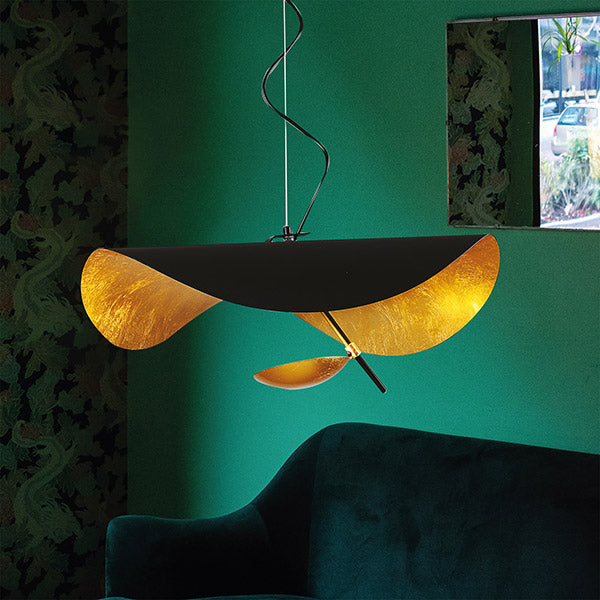 LIGHT FIXTURES HANGING LED 12W Φ60X130 GOLD/BLACK