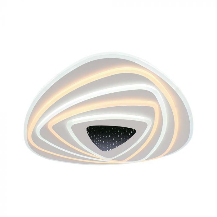 120W LED SMART DECORATIVE CEILING LAMP 51x50x7CM 3IN1 DIMMABLE+REMOTE CONTROL