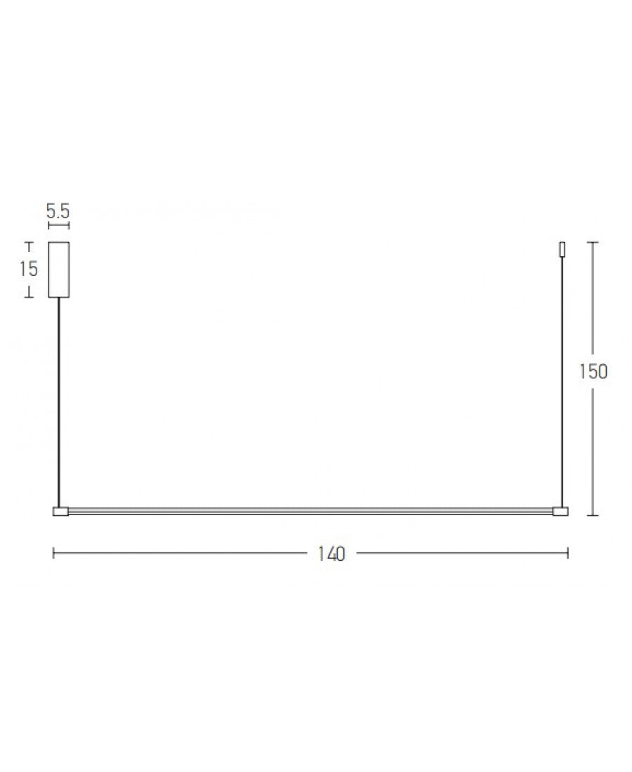 LED PENDANT LAMP 19W 3000K ALUMINIUM