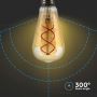 5W ST64 FILAMENT BULB 1800K AMBER GLASS