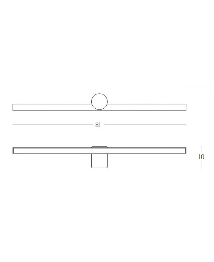 LED WALL LAMP 3000K ALUMINIUM BLACK IP54
