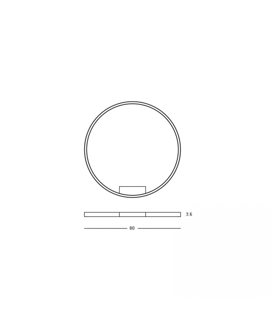 CEILING LIGHT 50W 3000K ALUMINIUM-ACRYLIC
