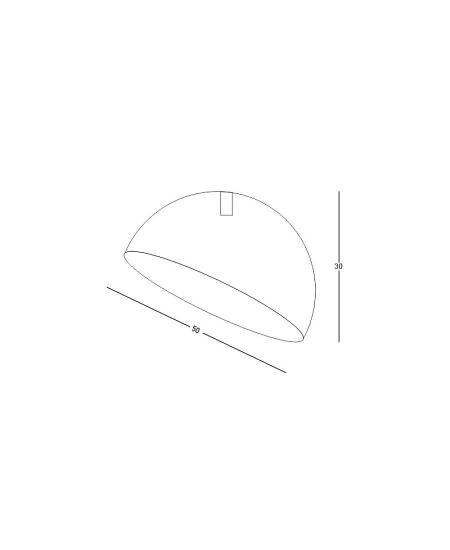 CEILING LAMP E27 MAX 40W METAL 50CM