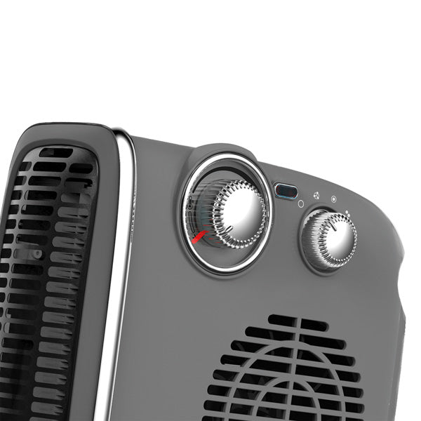 FAN HEATER VINTAGE 1800W GREY