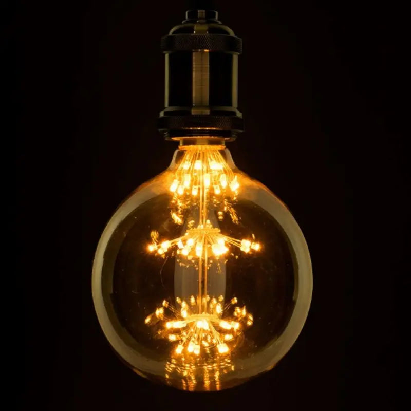 Λάμπα E27 G125 MTX Γλόμπος DIODE HP LED String 3W 300 lm 320° AC 85-265V Edison Retro με Μελί Γυαλί Ultra Θερμό Λευκό 2200 K