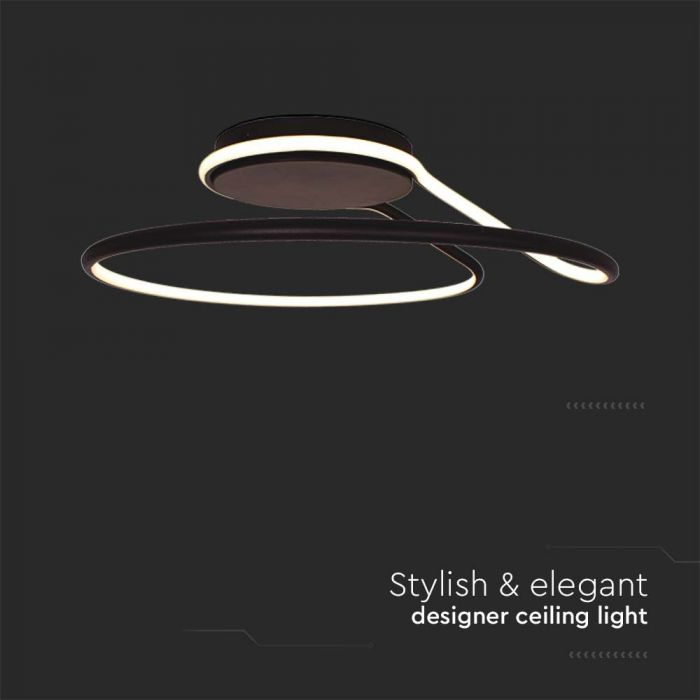 24W LED DESIGNER LIGHT 4000K BLACK