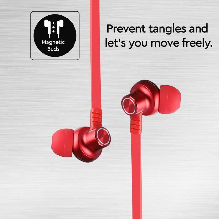 Sport Headset Bluetooth 500mAh Red