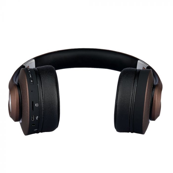 Bluetooth Wireless Headphone Adjustable Head 500mAh Brown