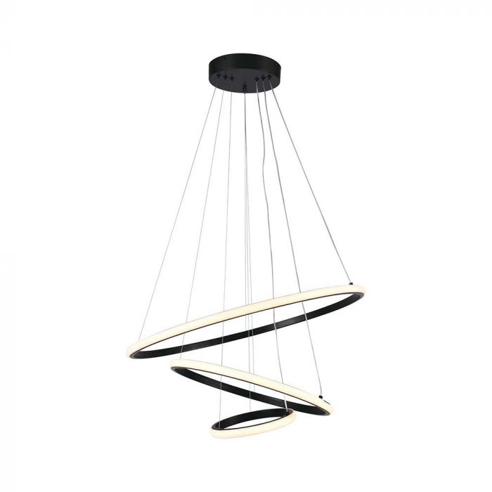 LED HANGING DECORATIVE LAMP D:600+D:400+D:200 3000K BLACK BODY