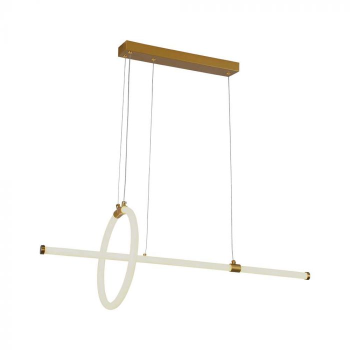 LED HANGING DECORATIVE LAMP L860xW300 3000K PAINT GOLD BODY