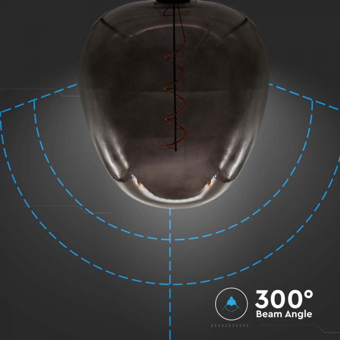 4W FILAMENT APPLE SHAPE BIG BULB BLACK 300° 220-240V