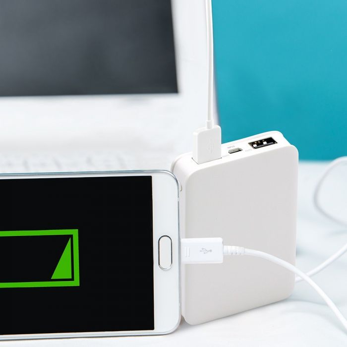 5000mah POWER BANK-WHITE