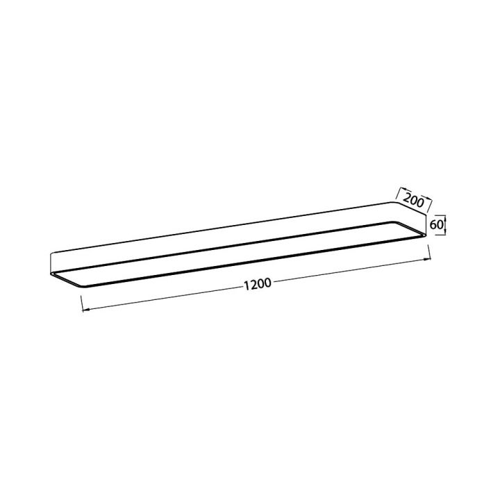 Braytron Φωτιστικό Οροφής Blade LED 45W CCT 120cm Μαύρο