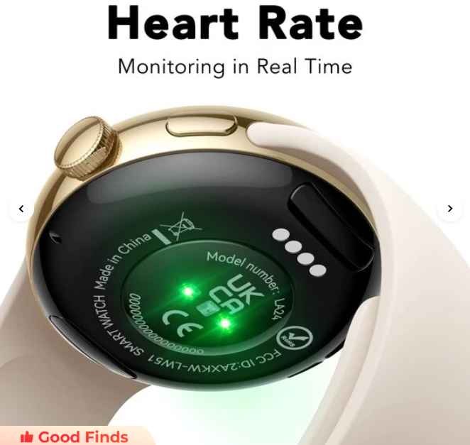 Parsonver Smart Watch Answer Make Call, AMOLED Always-on Display Smartwatch for Android and iOS Phones
