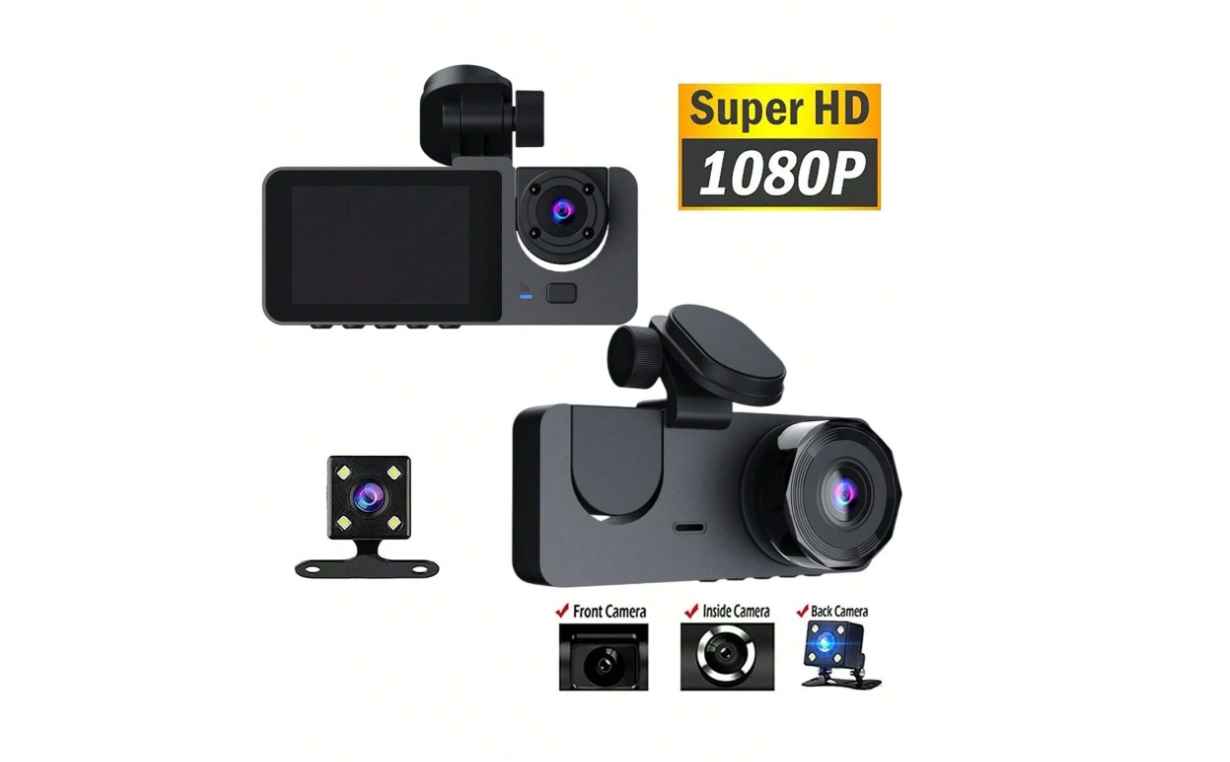Lens 1080P Car Dashcam 2 Inch Mini Car Black Box G-Sensor Video Recording With 32G Memory Card