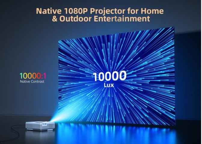 Native 1080P Bluetooth Projector