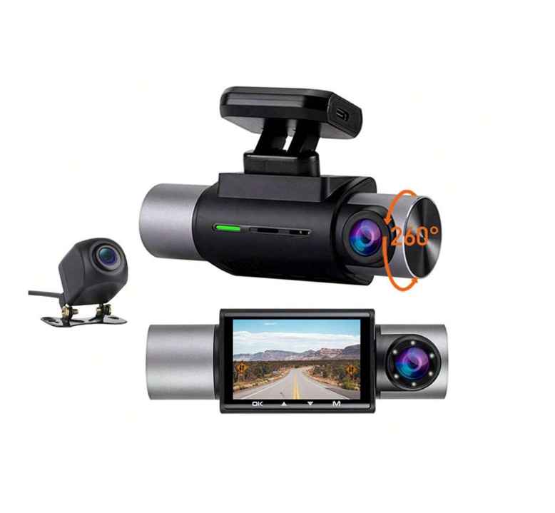 Kg330 Driving Recorder 2.0-inch Ips Screen With Gps Track Hd Three-recorder