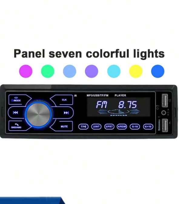 MP3 Multimedia Player Fm Aux SD Colorful Auto Stereo Car Radio