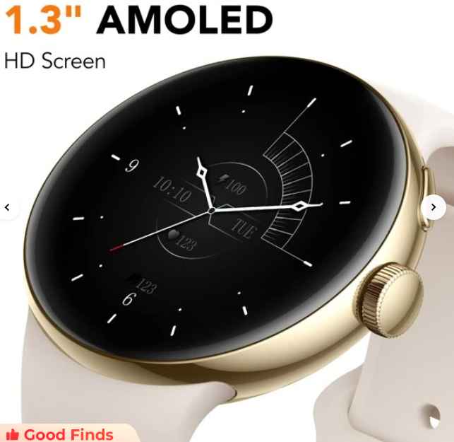 Parsonver Smart Watch Answer Make Call, AMOLED Always-on Display Smartwatch for Android and iOS Phones