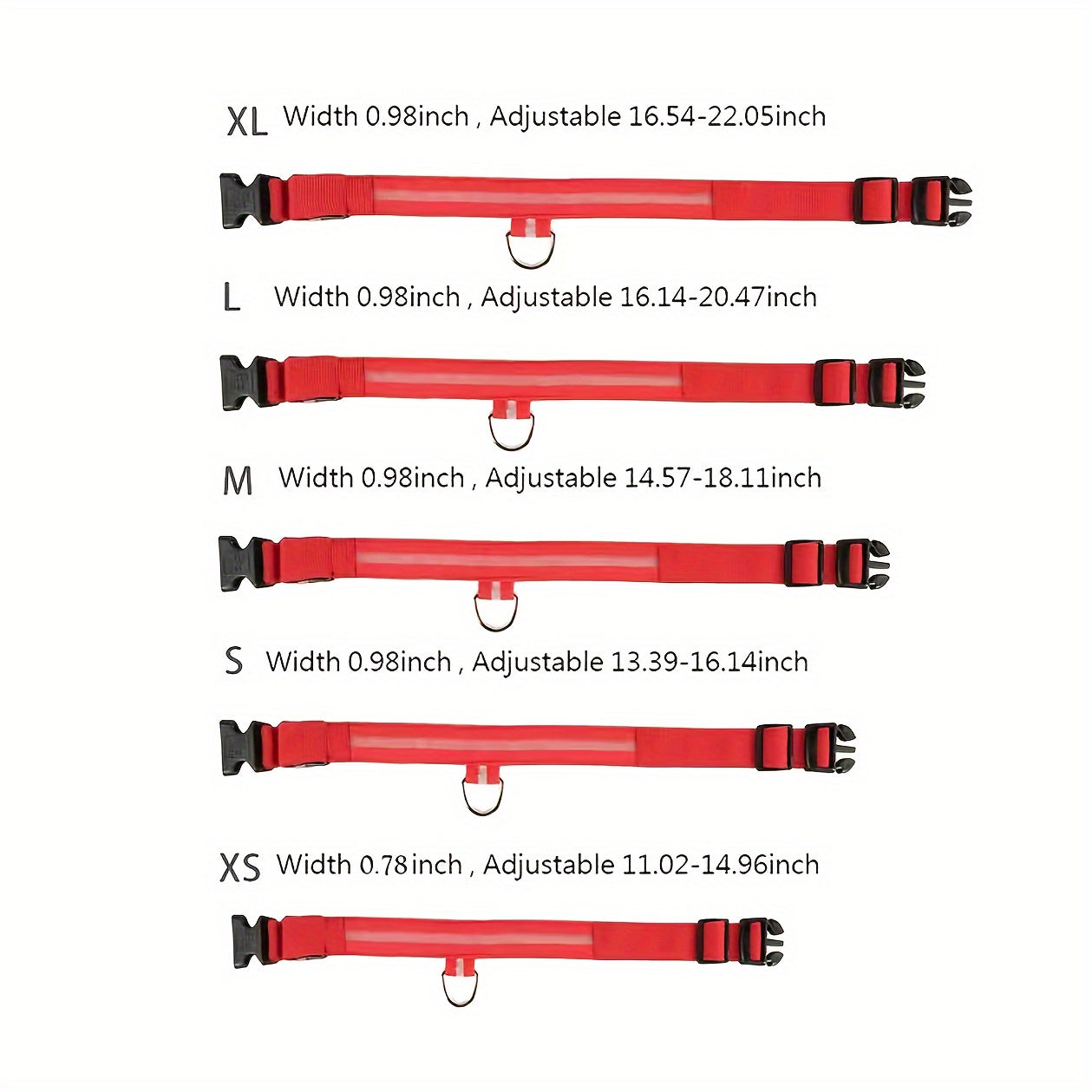 LED Glow-In-The-Dark Pet Collar For Small And Medium Dogs - Keep Your Pet Safe And Visible During Night Walks