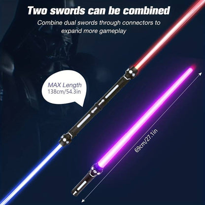 Two-in-one Long Sword Combination Laser Sword War Light Toy Transparent Sword Toy Sword Flash Stick Two-in-one Long Sword Combination Laser Sword War Light Toy Transparent Sword Toy Sword Flash Stick