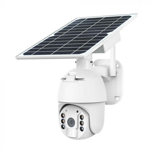 4mp Outdoor Dual Panel Solar Powered Wifi Camera Smart Detection Camera With Hd Battery Solar Camera, Built-in 7800mah Battery, Durable Power Supply, Ip66 Waterproof & Dustproof, Hd Night Vision