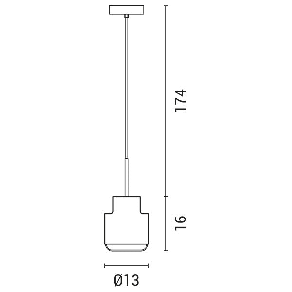 LIGHT FIXTURES HANGING E14*1 GOLD Φ13*H16CM