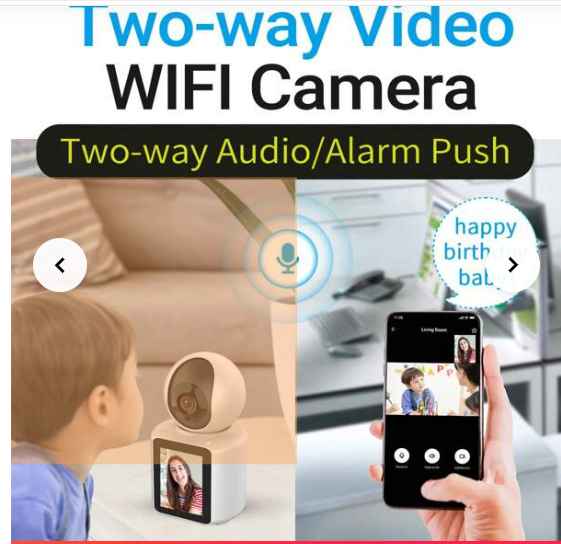 Security Camera Indoor, 1080P HD Wi-Fi Home Smart Cam