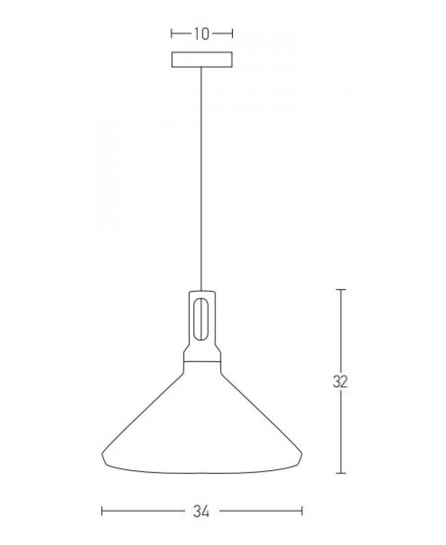 PENDANT LAMP 1XE27 ALUMINIUM