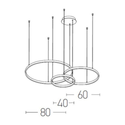 Lights Led Ceiling Light Metallic Gold