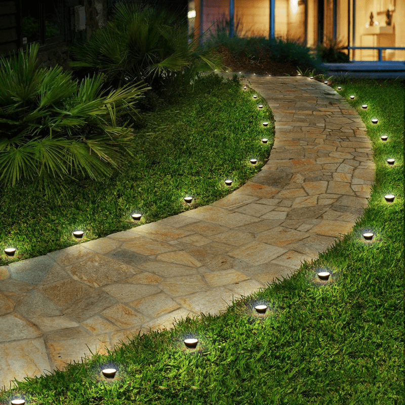 1pc 10 In 1 Solar Light RGB Lights Outdoors IP65 Waterproof Solar Lawn Light, Solar Power Light For Garden Path Pool Decoration