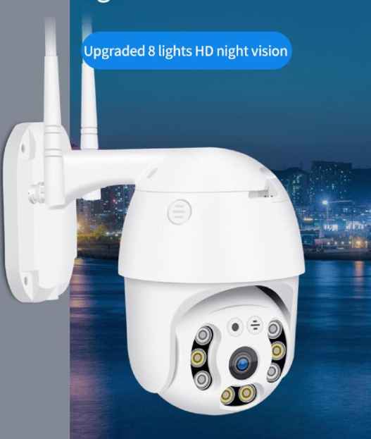 Reletech 1pc US Plug Security Camera Outdoor, WiFi IP