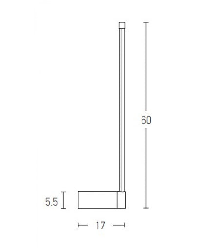 LED WALL LAMP 12W 3000K ALUMINIUM