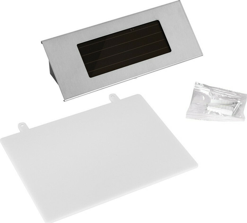 Standalone SMD 1W 100lm Solar LED Light with Built-in 600mAh Battery - Photovoltaic Panel with Day-Night Sensor for Street Address Numbering Waterproof IP65 Cool White 6000K