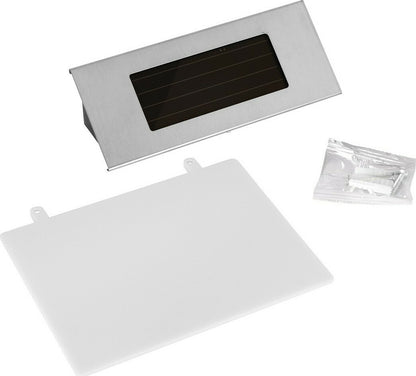 Standalone SMD 1W 100lm Solar LED Light with Built-in 600mAh Battery - Photovoltaic Panel with Day-Night Sensor for Street Address Numbering Waterproof IP65 Cool White 6000K