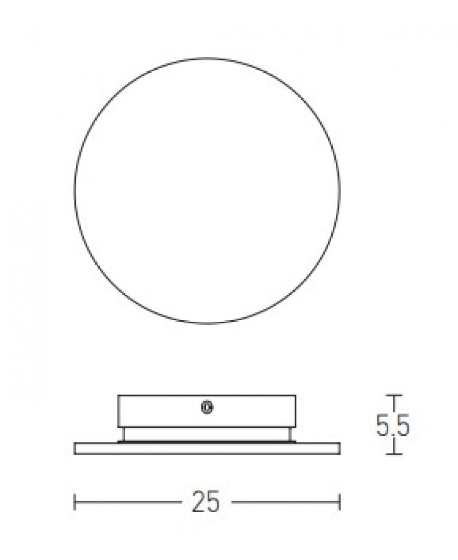 WALL LIGHT GYPSUM LED 9.2W 3000K