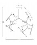 Seven-Light Led Aluminum Ceiling Light