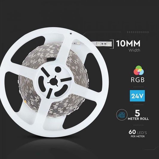 7W LED STRIP LIGHT RGB IP20 24V (5M/ROLL)