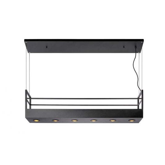 Lucide MIRAVELLE - Pendant Lamp - 6xGU10 - Black