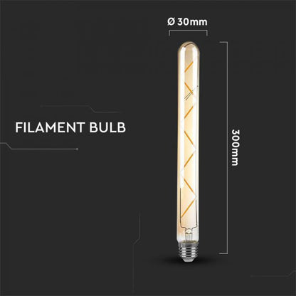 7W T30 LED FILAMENT BULB AMBER GLASS 2200K E27