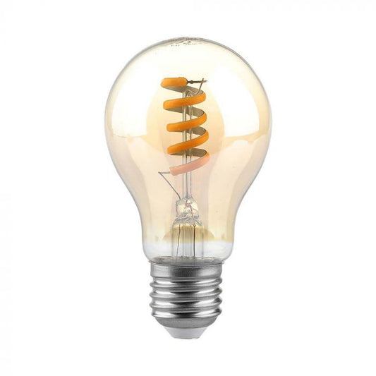 4W LED SPIRAL FILAMENT BULB AMBER 1800K