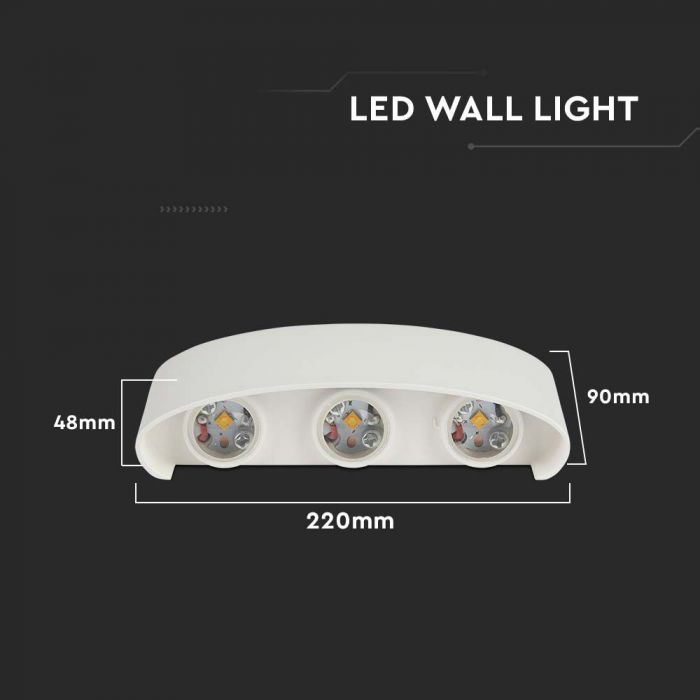 5W LED WALL LIGHT 4000K SAND WHITE