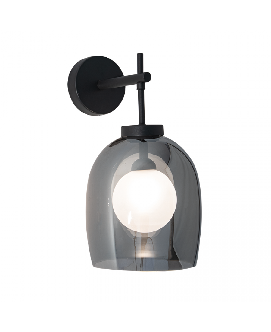 WALL LAMP G9 SMOKE-OPAL GLASS