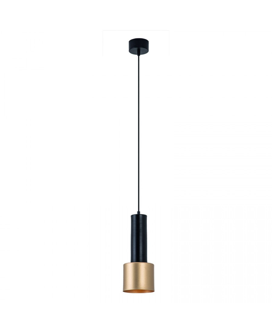 PENDANT LIGHT 1XGU10 SANDY BLACK-GOLD