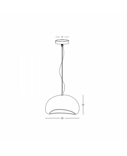 PENDANT LAMP E27 MAX 15W FIBERGLASS