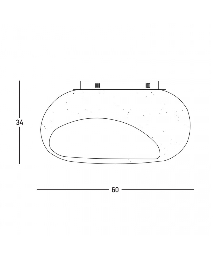 CEILING LAMP E27 MAX 15W FIBERGLASS