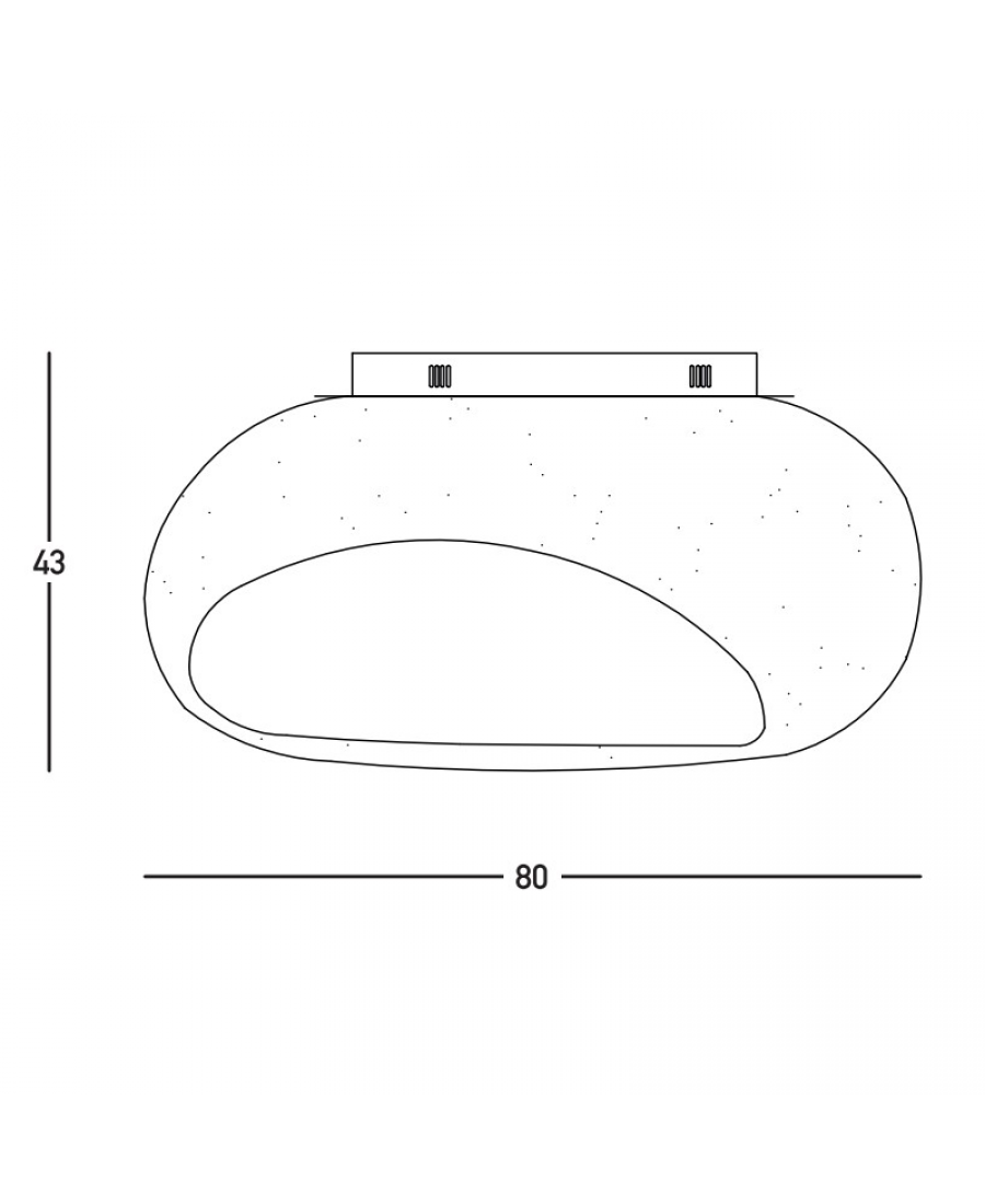 CEILING LAMP E27 MAX 15W FIBERGLASS