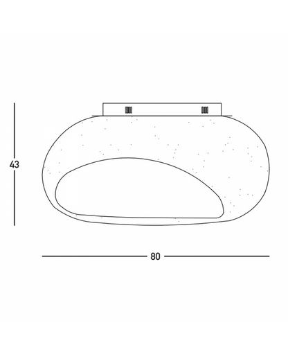 CEILING LAMP E27 MAX 15W FIBERGLASS