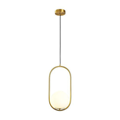 LIGHT FIXTURES HANGING SIMPLE E27 Φ20*H40CM GOLD