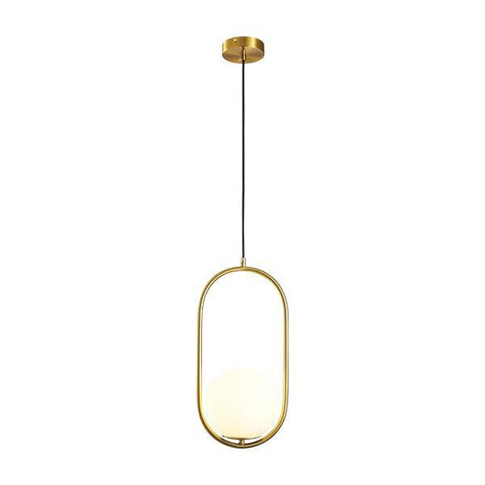 LIGHT FIXTURES HANGING SIMPLE E27 Φ20*H40CM GOLD